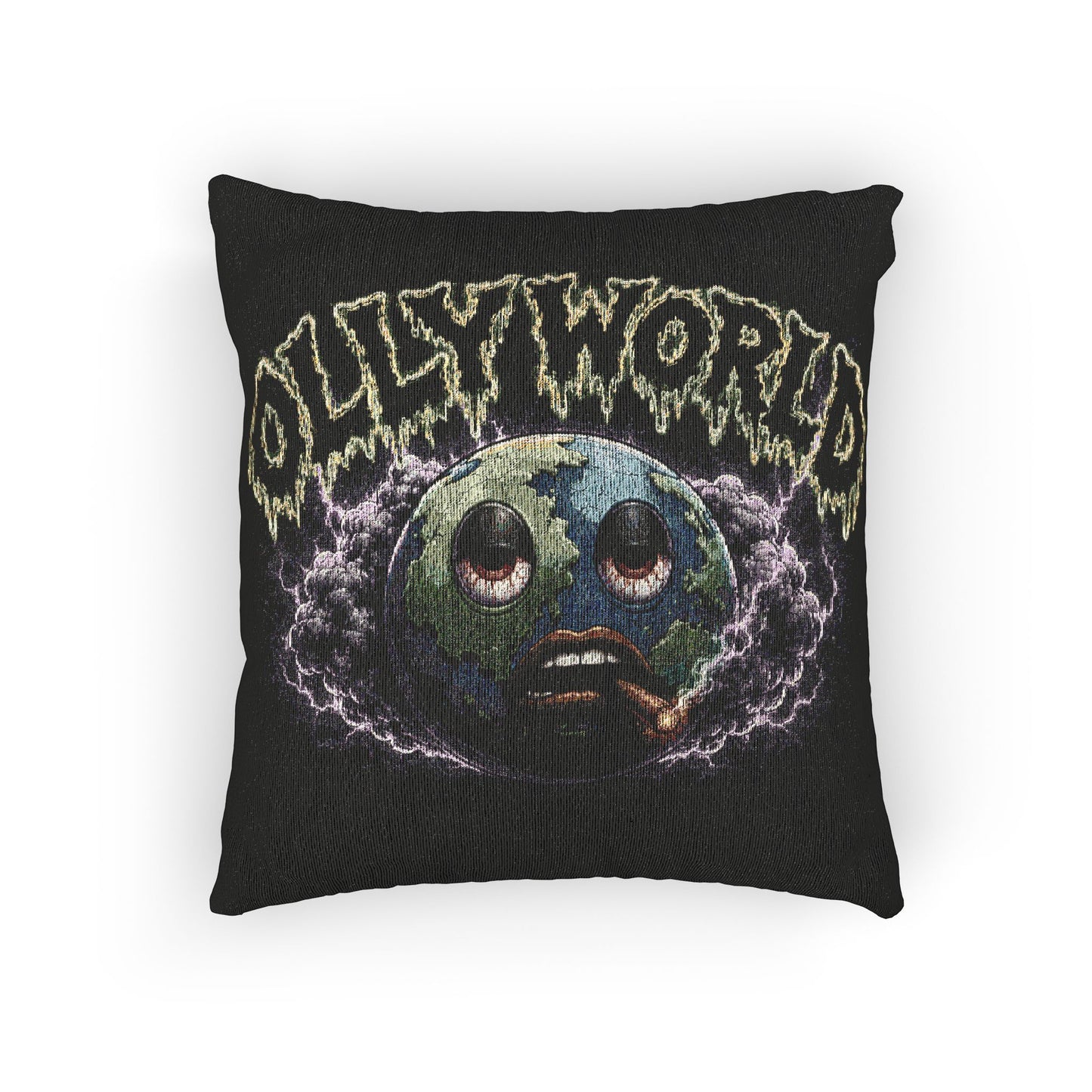 Olly World Woven Pillow