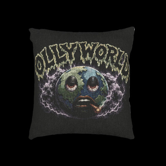Olly World Woven Pillow